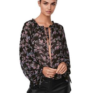 Victoria's Secret Chiffon Teddy Duster Floral